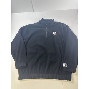 Vintage 90s Starter Men Large Pittsburgh Steelers Fleece‎ Pullover Sweater